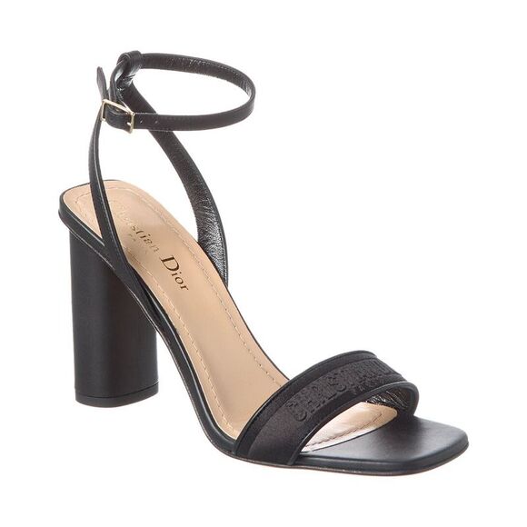 Dior Shoes - Dior Logo Leather Sandal, Black